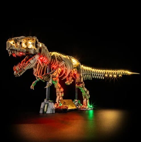 Belysning till Jurassic World Dinosauriefossiler Tyrannosaurus rex 76968 LGK736