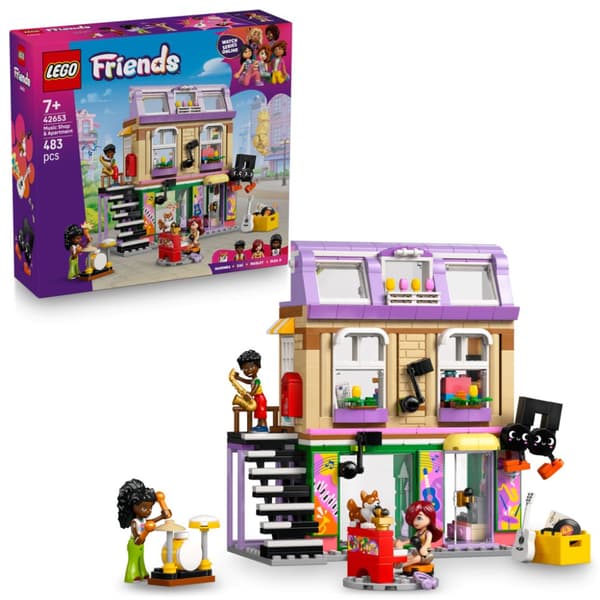 LEGO Friends Musikaffär och lägenhet 42653