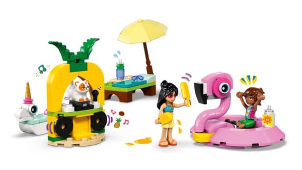 LEGO Friends Poolparty med enhörning och flamingo 42658