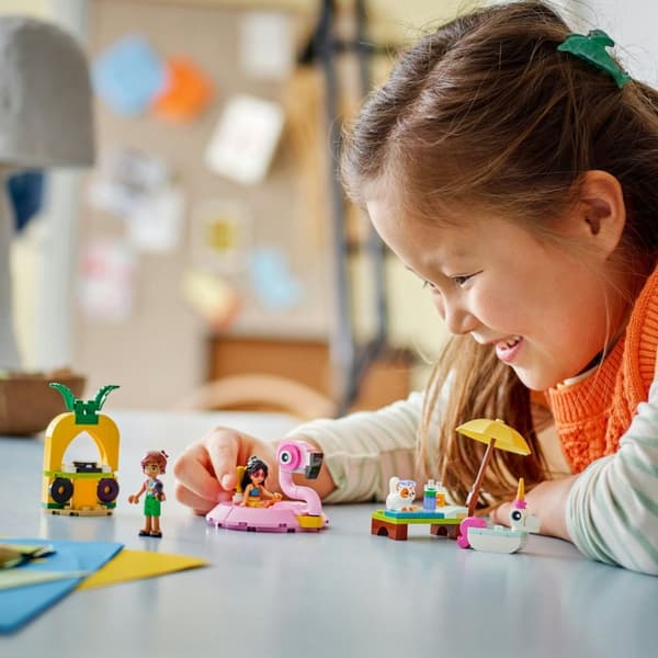 LEGO Friends Poolparty med enhörning och flamingo 42658