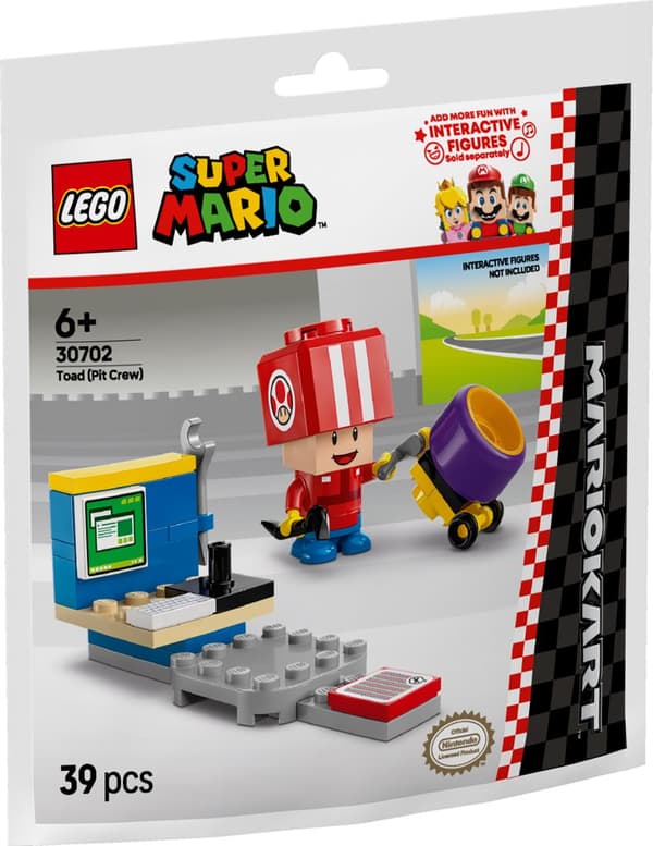 LEGO Super Mario Mario Kart Toad Pit Crew 30702