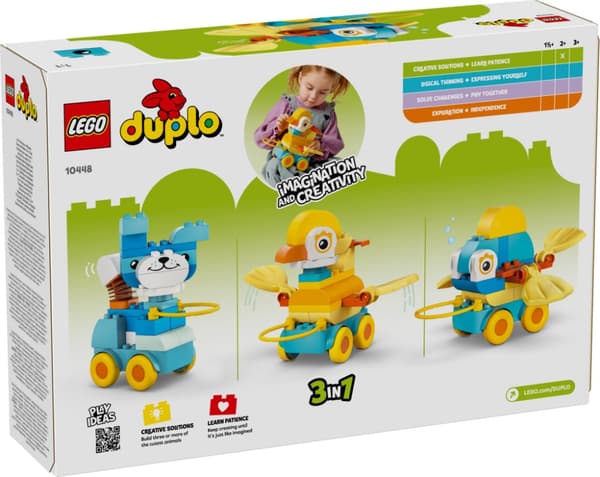 LEGO DUPLO 3 i 1 Djur på hjul 10448