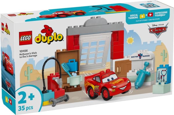 LEGO DUPLO McQueens besök i Docs garage 10456