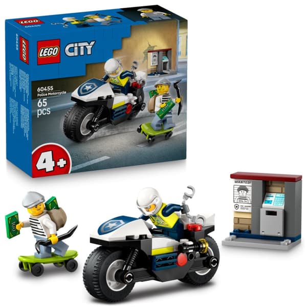 LEGO City 4+ Polisens motorcykeljakt 60455
