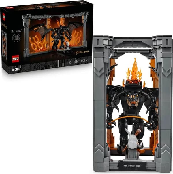 LEGO Icons 10367 Sagan om ringen: bokstöd med Balrog™