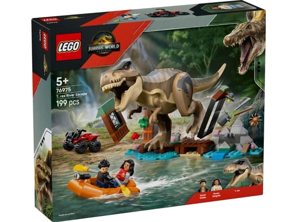 LEGO Jurassic World 76975 T. rex and the river escape
