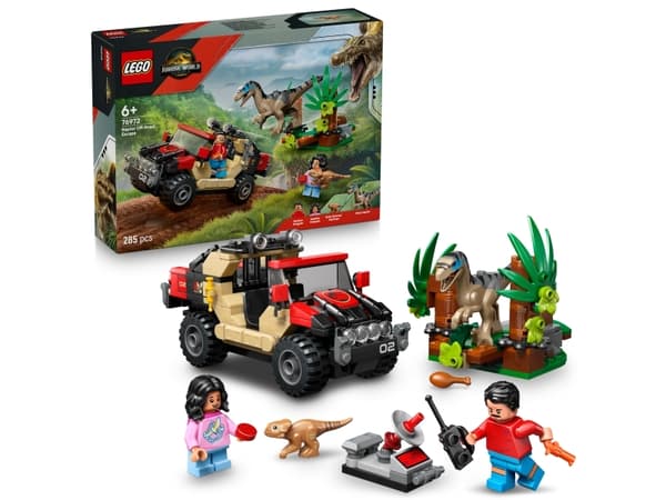 LEGO Jurassic World 76972 Raptor and the SUV Escape