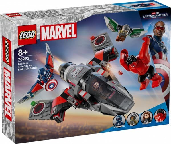 LEGO Super Heroes 76292 Captain American ja Punaisen Hulkin taistelu