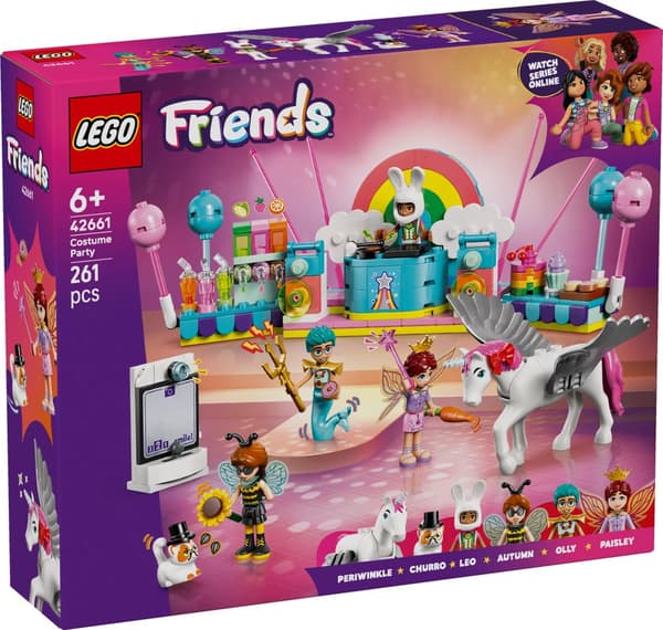 Maskeradfest med enhörning och älva LEGO® Friends (42661)