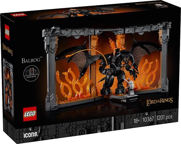 Sagan om ringen: bokstöd med Balrog™ LEGO® Icons (10367)