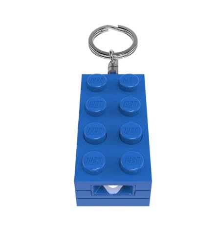 LEGO Nyckelring med lampa 2x4 Blå 4006036-KE234HB