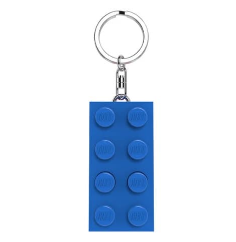 LEGO Nyckelring med lampa 2x4 Blå 4006036-KE234HB