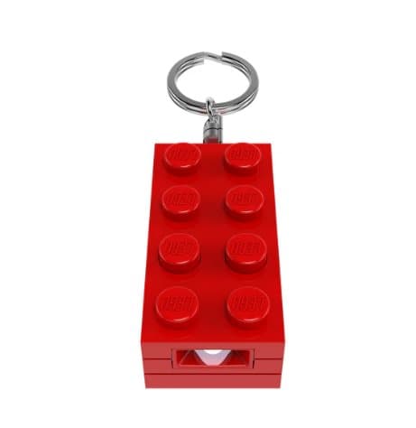 LEGO Nyckelring med lampa 2x4 Röd 4006036-KE234HR