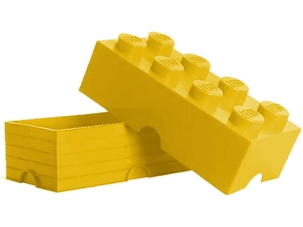 Room Copenhagen LEGO STORAGE BRICK 8, Gul, Polypropylen (PP), 500 mm, 250 mm, 180 mm