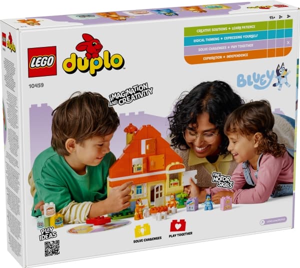 LEGO DUPLO Bluey 10459 Blueys hus med huskespill