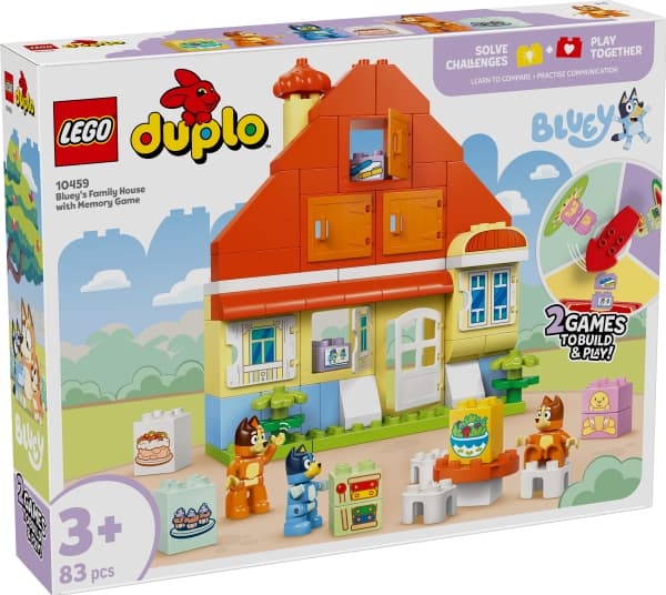 LEGO DUPLO Bluey 10459 Blueys hus med huskespill