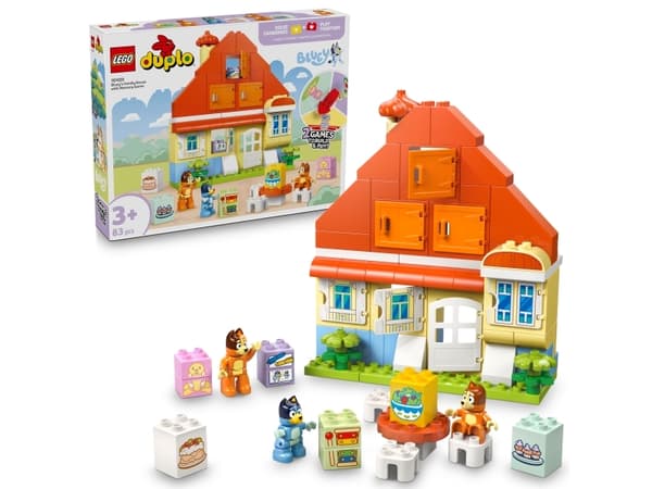 LEGO DUPLO Bluey 10459 Blueys hus med huskespill