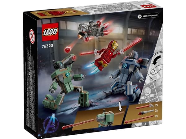 LEGO Super Heroes 76320 Iron Man og War Machine mot Hammer-droner