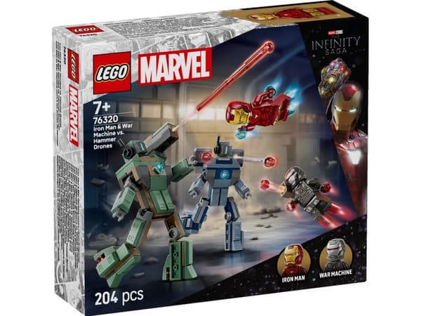 LEGO Super Heroes 76320 Iron Man og War Machine mot Hammer-droner