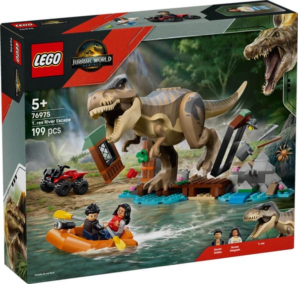 LEGO® Jurassic World Flodflykt med T. rex 76975