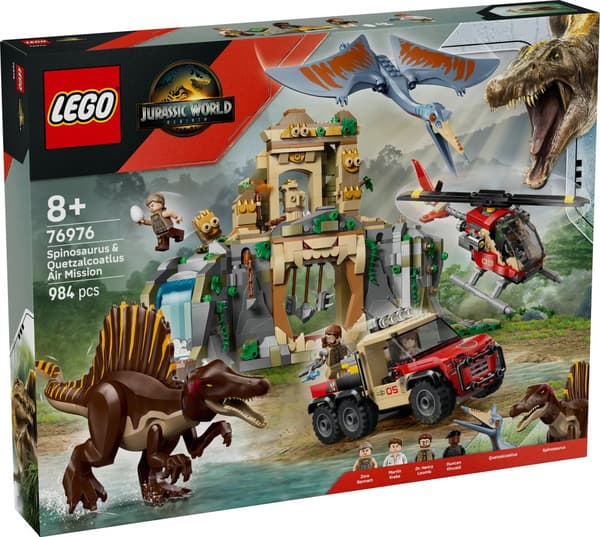 Flyguppdrag med spinosaurus och quetzalcoatlus LEGO® Jurassic World (76976)