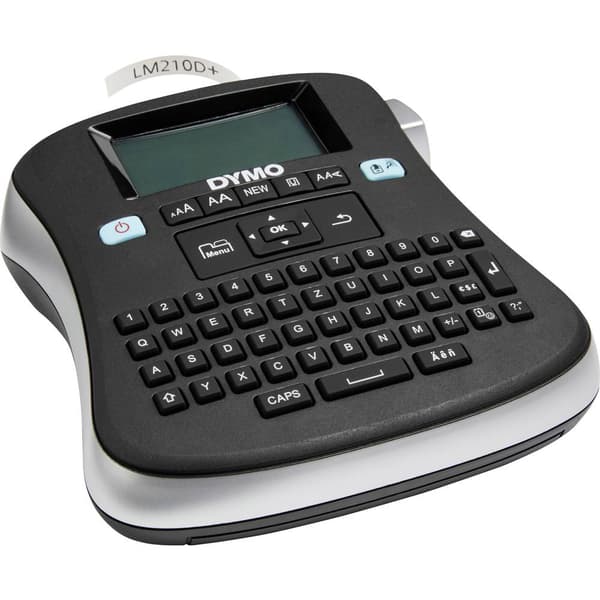 DYMO LabelManager 210D+ Märkmaskin Lämplig för tejp: D1 6 mm, 9 mm, 12 mm