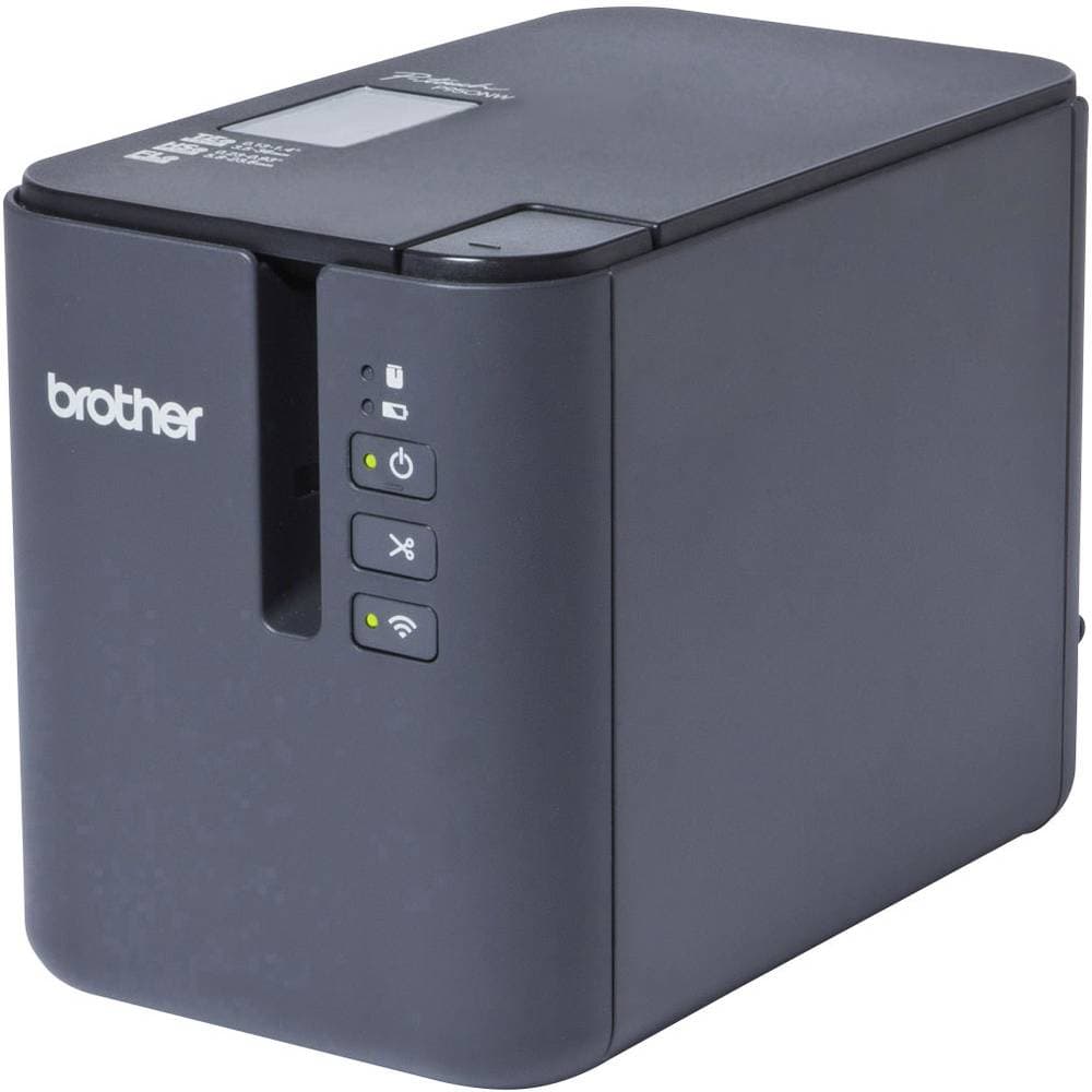 Brother P-touch P950NW Märkmaskin Lämplig för tejp: TZ, Hse, HGe, STe, FLe 3.5 mm, 6 mm, 9 mm, 12 mm, 18 mm, 24 mm, 36