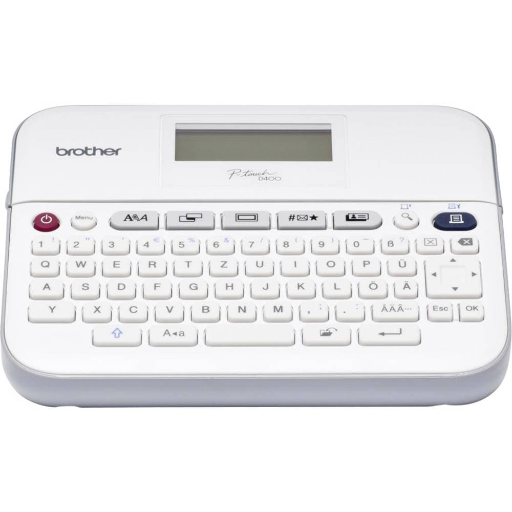 Brother P-touch D400 Märkmaskin Lämplig för tejp: TZ 3.5 mm, 6 mm, 9 mm, 12 mm, 18 mm
