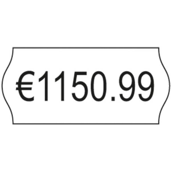Avery-Zweckform Prisetiketter PLR1226 Repositionerbart Etikettbredd: 26 mm Etiketthöjd: 12 mm Vit 15000 st