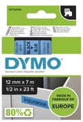Miniatyrbillede 1 af 2: D1, marking tape, 12mm, black text on blue tape, 7m - 45016