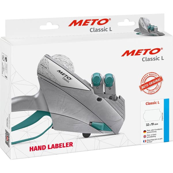 METO Prismärkningsapparat Classic L Antal tryckrader: 2 Grå