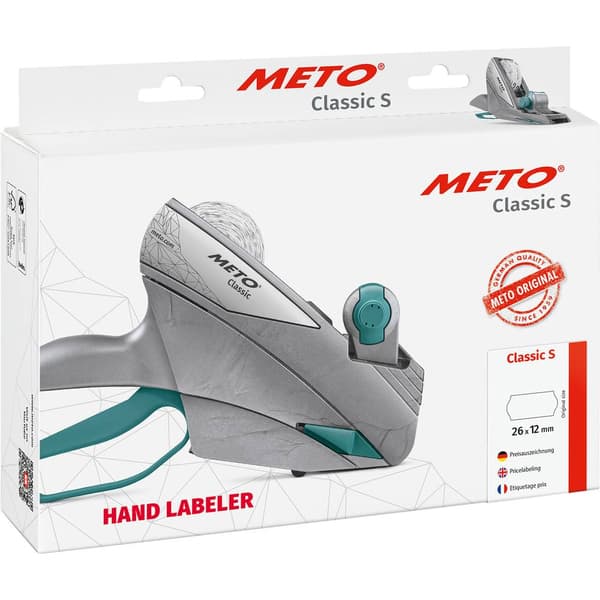 METO Prismärkningsapparat Classic S Antal tryckrader: 1 Grå