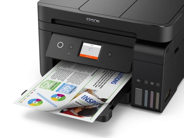 Epson multifunksjonell skriver L6190 farge, blekkskriver, patronfri utskrift, A4, Wi-Fi, svart