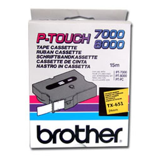 Brother TX tape 24mmx15m black/yellow