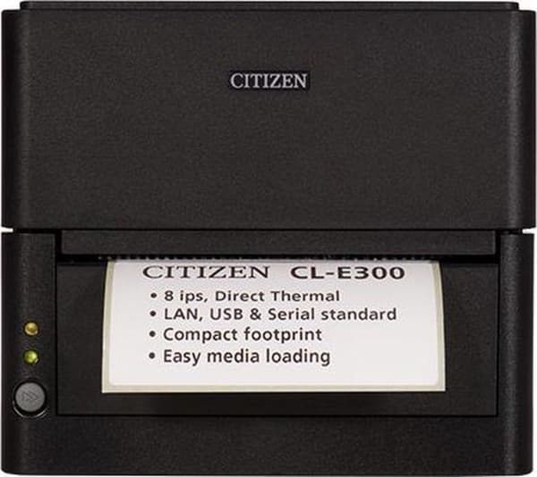 Citizen CL-E300 tarratulostin suora lämpö 203 x 203 DPI