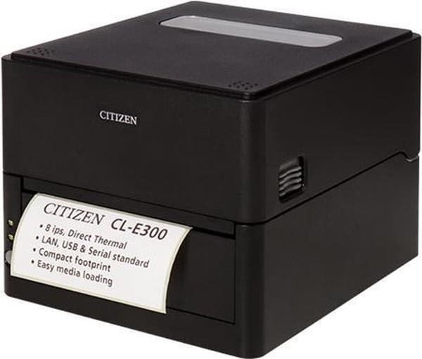 Citizen CL-E300 tarratulostin suora lämpö 203 x 203 DPI musta