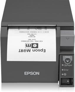Epson TM T70II - kvittoskrivare - termolinje - 8 cm rulle - 180 dpi - upp till 250 mm/sek. - USB 2.0 Serial - Cutter - Mörkgrå Grå