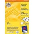 Miniatyrbild 7 av 7: Avery vita etiketter QuickPeel-format 105 x 41 mm (bxh) 1 400 stycken 14 per ark låda med 100 ark
