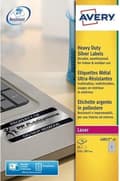 Miniatyrbild 4 av 6: Avery Ultra Strong Etiketter, Silver, 210,0 x 297,0 mm, Permanent Adhesive