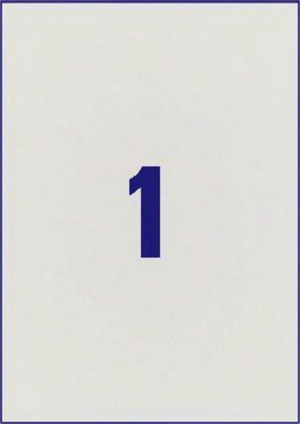 Avery Ultra Strong Etiketter, Silver, 210,0 x 297,0 mm, Permanent Adhesive