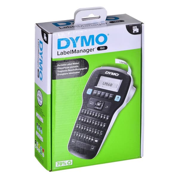 DYMO LabelManager 160 QWERTY Märkmaskin 6 mm, 9 mm, 12 mm