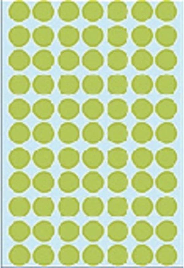 Herma 2235 Universaletiketter Ø 13mm Grön - 2464 st.