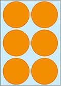 Miniatyrbillede 3 af 3: Private label Herma 2284 Label Rund 50mm Fluorescerende Orange - 144 etiketter