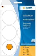 Miniatyrbillede 2 af 3: Private label Herma 2284 Label Rund 50mm Fluorescerende Orange - 144 etiketter