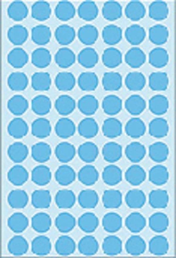 Herma 2233 Universaletiketter Ø 13mm Blå - 2464 st.