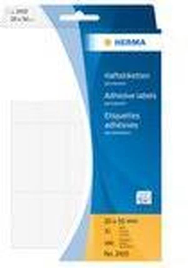 Private label Herma 2410 Universal Label 20x50mm Hvid - 480 labels