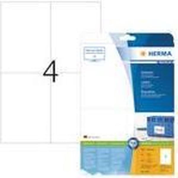 Herma Prem. etiketter w. 105X148 25 ark DIN A4 100 st 5063