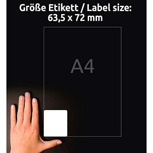 Avery L7164-100 - Valkoinen - Paperi - Laser - Itsekiinnittyvä lippu - Pysyvä - Pyöristetty suorakulmio (L7164-100)