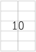 Miniatyrbild 7 av 11: HERMA Adressetiketter vit 99,1x57 Premium A4 1000 st.