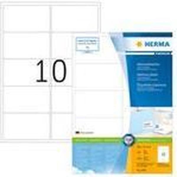 HERMA Adressetiketter vit 99,1x57 Premium A4 1000 st.